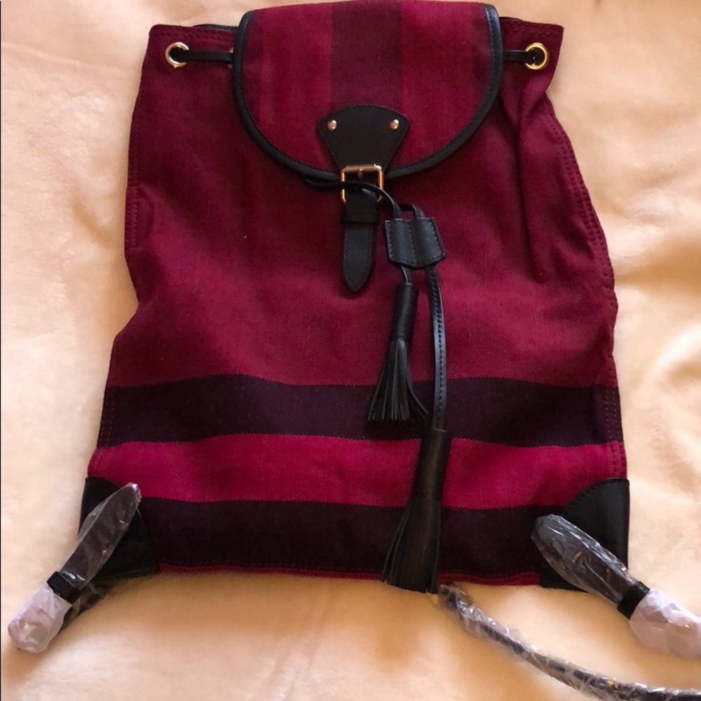 Authentic Red Burberry Backpack!!!!